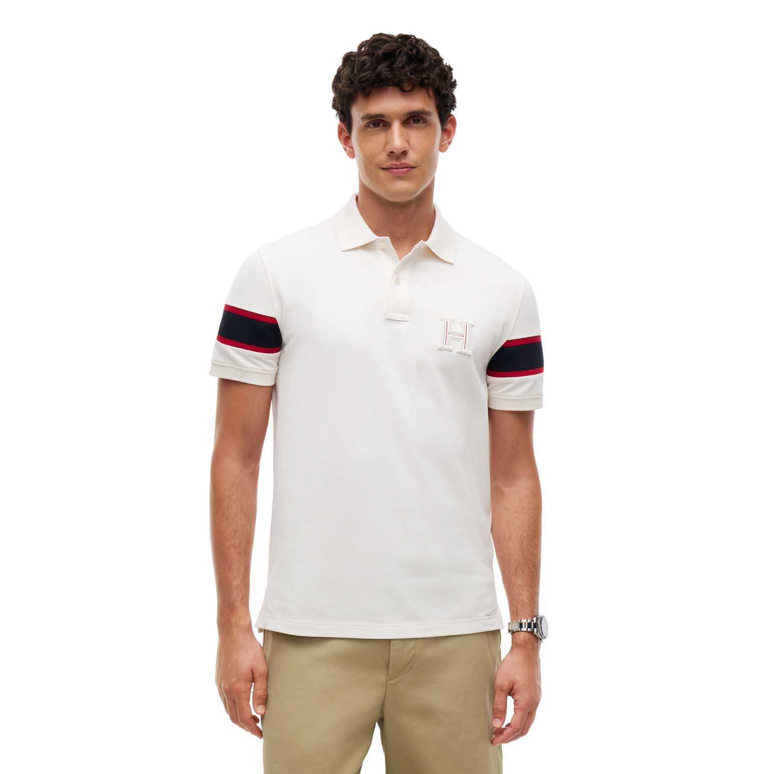 Tommy Hilfiger Regular Fit Logo Stripe Polo Shirt